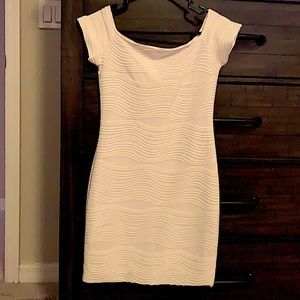 White Form Fitting Dress